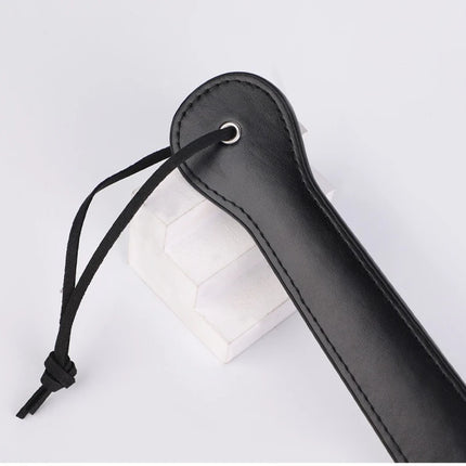 BDSM PU Leather Spanking Paddle Long Handle Fetish Slapper Bondage Slave Restraint Adult Sex Toy for Couples Role Play Gear
