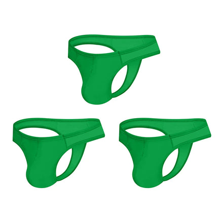 Men's Modal Thong Multi Colors Pack, ORLVS Logo Low Rise Bare Feel Underwear, High Elastic 3D Convex Pouch T-Back Briefs