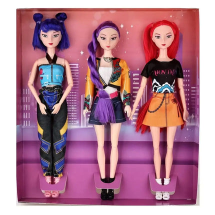 2026 Hot Music Style The Demon Girls Group Anime Figure Lumi MiLa  Action Figure Cosplay Doll Cute Gift for Kids Birthday Gifts