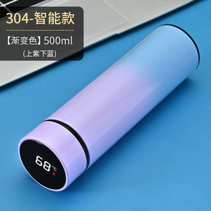500ML Temperature Display Thermos Cup Stainless Steel Divided Thermos Bottle Outdoor Vacuum Insulated Cup Father's Day Gift