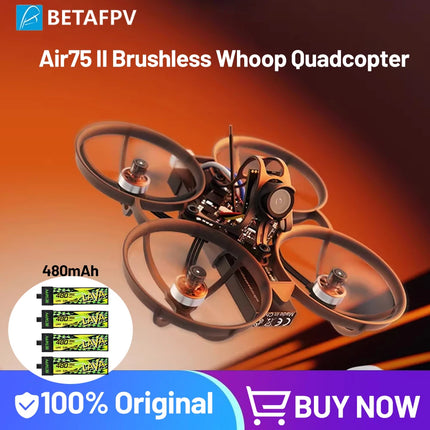 BETAFPV Air75II Brushless Whoop Quadcopter Racing Freestyle Drone ELRS 2.4G Matrix 1S 5IN1 II FC 5.8G 25mw~400mw VTX C03 Camera