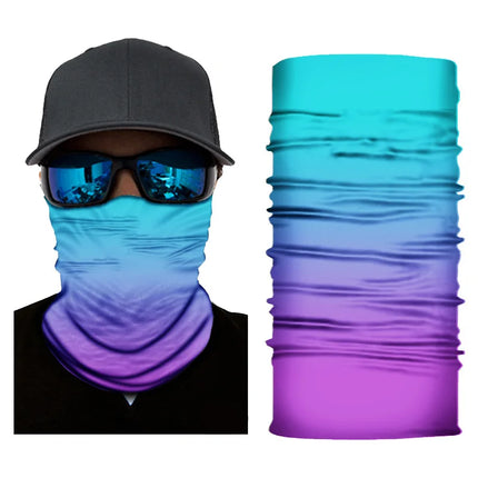 Gradient Magic Seamless Cycling Bandanas Men Balaclava Bycycle Fishing Mask Protection Half Face Shield Bicycle Bandage