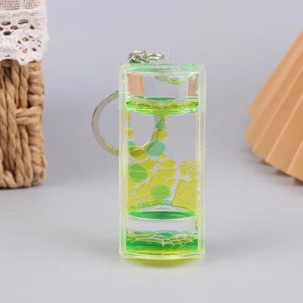 Creative Decompression Two-Color Liquid Oil Leak Acrylic Liquid Hourglass Timer Oil Drop Craft Desktop Decoration Exquisite Gift