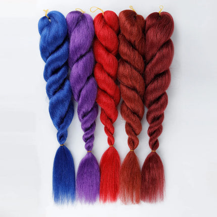 24Inch Ombre Synthetic Braiding Hair Extensions Jumbo Braids Hair for Women Crochet Braids Hair for African Hair Styling