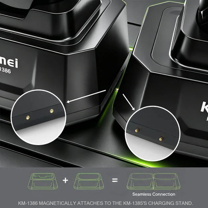 Kemei Clippers Professional Hair Clipper Adjustable Hair Trimmer Hair Care Appliance LED Display Clipper for Men KM-1386 KM-1385