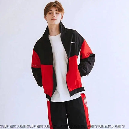2026 Little Hero Same Coat Jacket Color blocked Windproof Jacket Waterproof Sports Jacket for Men and Women