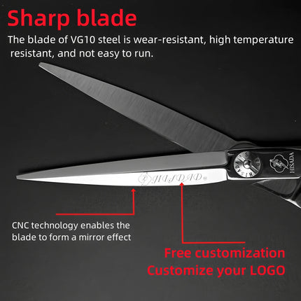 Hairdressing Scissors 6.0, 6.5, 7.0 Inch Tijeras Peluquería Profesional, VG10 Material, Japonesa Artesanal, Professional Scissor