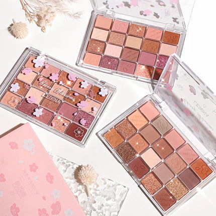 20 color eyeshadow tray, matte shimmer high pigment makeup, multi-color brown tone long-lasting daily wear eyeshadow, suitable f