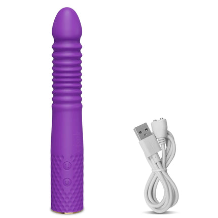 Beginner Automatic Telescopic Dildo Vibrator With Suction Cup G Spot Orgasm Massager Anal Plug Stimulator Sex Toy for Women 18+