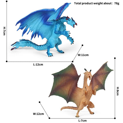 Oenux Simulation Dinosaur Dragon Turtles Fire Bull Orangutan Magma Golem Animal Model Action Figures Pvc Collection Kid Toy Gift