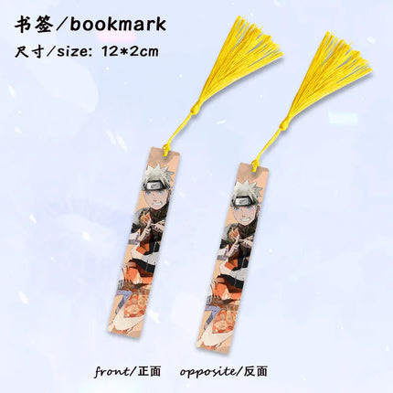 Anime Naruto Kakashi Uchiha Madara Metal Bookmark Cosplay Collectible Figure Manga Stationery Stand Hanging Decor Gift for Fans