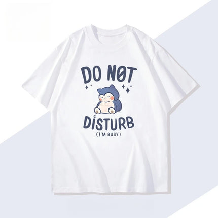 Pokemon 2026 Summer Men Cotton T - Shirt Streetwear Gengar & Koffing Fusion Print Oversized Casual Daily Wear Anime Fans Gift