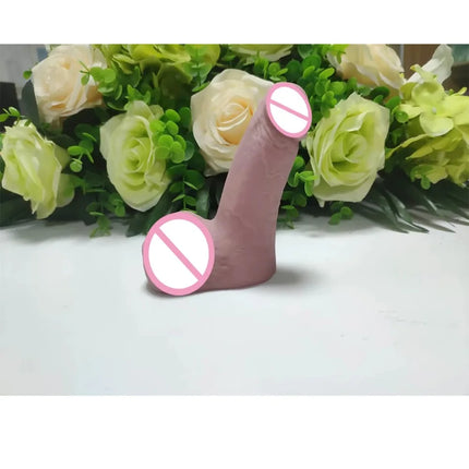 GOFLYING STP Packer Wholesale Ultra Soft Realistic Short Small Dildo Dress Male Genitalia Transgender Ftm Prosthetics Penis