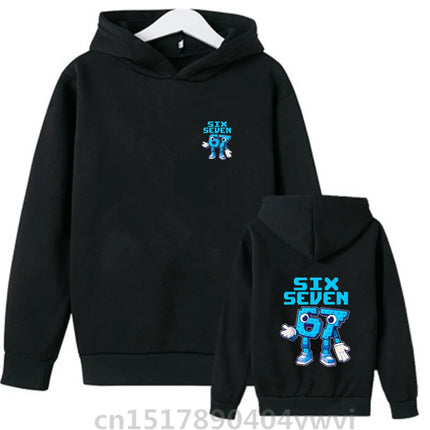 67 Kids Hooded Sweatshirt Funny Internet Slogan Fashionable Funny Comfortable Casual Boy Girl Pullover Children Hoodie