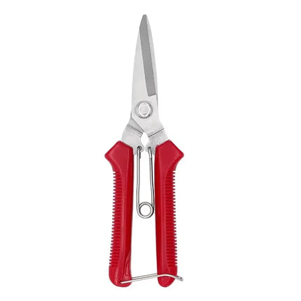 Non-slip Grip Stainless Steel Straight Head Garden Shears Practical Manual Scissors for Outdoor Plants and Bonsai Trimming