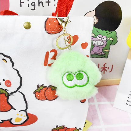 Cartoon Splatoon Inkling Plush Keychain Anime Orange Red Inkling Kawaii Animal Backpack Pendant Soft Stuffed Cartoon Toy Doll