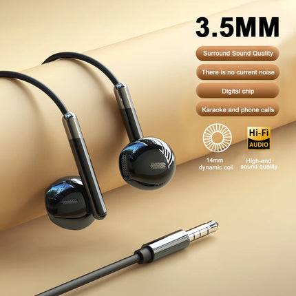 Type-C 3.5mm Jack Wired Headphones With Microphone For Samsung Galaxy S25 S24 S23 S22 S21 Ultra Note 20 10 USB-C Wired Earphones