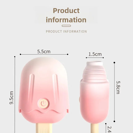 Ice cream portable vibrating sucking masturbation massager clitoris nipple vibrating sucking stimulator sex toys adult products