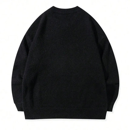 Loose Long Sleeve Sweater Street Style Versatile Overhead Knitted Shirt Andre New Arrival Unisex Comfortable Knitwear for Autumn
