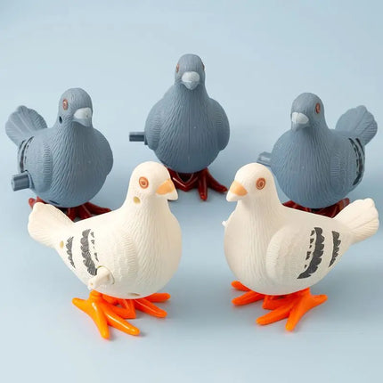 Funny Wind Up Toy Children's Cartoon Winding Creative Jumping Magpie Peacock Pigeon Dinosaur Puzzle Animal Baby Toddler Gift
