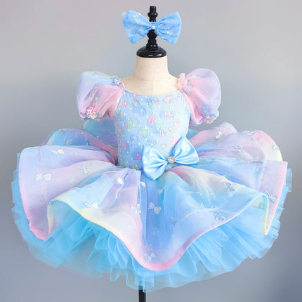Dance Wear Summer Children Clothing Princess Performance Fairy Tutu Kids Clothes Ballet Leotards for Girls Dress Stage Costumes