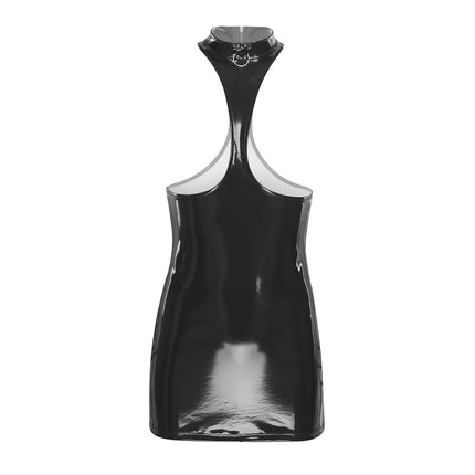 Womens Lingerie Open Chest Open Cup Bodysuit Patent Leather Latex Catsuit Costume Bare Breast Exposed Bodycon Bodysuit Dresses