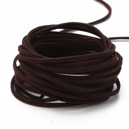 3mm Faux Suede Braided Cord Korean Velvet Leather For Handmade DIY Beading Bracelet Jewelry Making Thread String Rope 1m/4m/roll