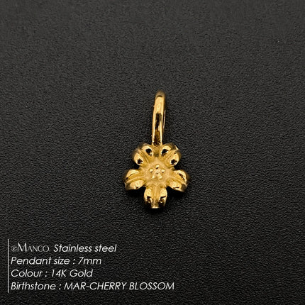 eManco Gold Color Stainless Steel Diverse Flower Charms Natural Style for DIY Jewelry  Everyday Use Factory Direct Sales