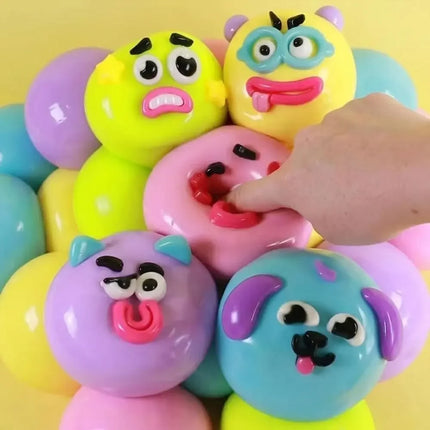 2026 NEW Smushers Squishy, Curiosities Dog Face Swap Squishy Toy, Soft Moldable Cute Slow Rise Squeeze Toy, Relaxing Sensory