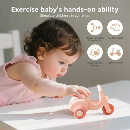 The Baby Silicone Electric Bike Toy Is Duper Considerate Body Is Made Of Silicone Material Which Is Soft And Has Rounded Corner