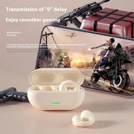 Lenovo Bone Conduction Headphones HiFi Stereo Sports Waterproof Game Music Wireless Bluetooth Clip-on Earphones With Microphone