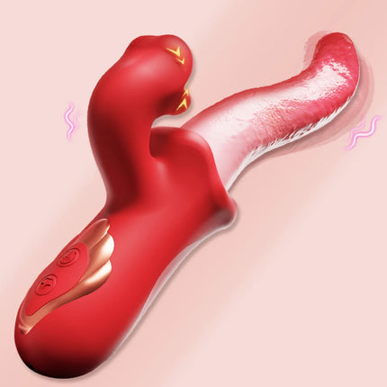 10 Modes Tongue Licker Vibrator Clitoral Stimulator Adult Female Tongue Vibrator Toys G Spot Stimulator Couple Sex Toys
