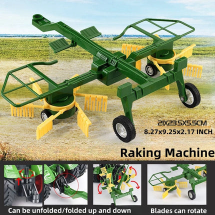 Large Scale Tractor Toys DIY Farmer Car Playset Toy Transport Trailer Engineering Birthday Gifts