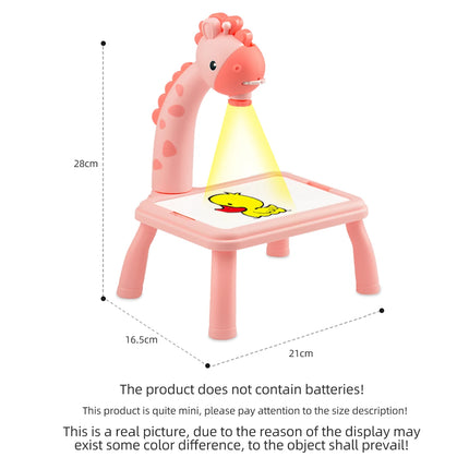 Painting Board Toys for Kids, LED Projector Drawing Art Painting Desk Educarional Learning Drawing for Boys and Girls Gifts