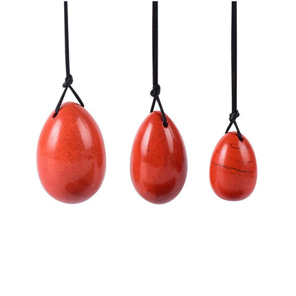 Naturally Rose Quartz Yoni Egg Jade Eggs Women Kegel Exerciser Jade Massager Vaginal Muscles Tightening Ball Crystal Kegel Eggs