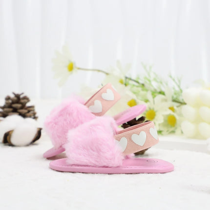 Baby girl winter breathable front shoes cute plush toddler shoes baby shoes