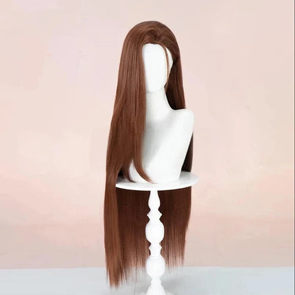 High Quality Hyuna Cosplay Wig Alien Stage Cosplay Long Straight Brown Heat Resistant Synthetic Hair Game Anime Wigs + Wig Cap