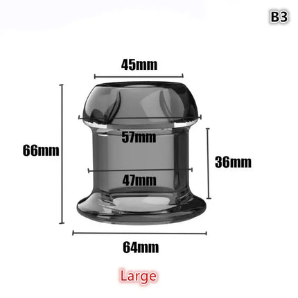 Transparent Hollow Speculum Anal Beads Butt Plug withStopper Expander Tunnel forAnus Dilation Peeking Adult Toy for Women MenGay