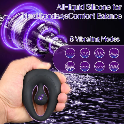 Vibrating Cock Ring Penis Ring for Men Ejaculation Delay Penis Perineum Stimulator Adult Goods Adult Goods Sex Toy for Men