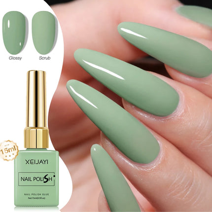 Colored Square Bottle Nail Varnish Gel 60 Colors Gloss Matte Ice-clear Nail Polish Fruit Green Nail Art Soak Off UV Gel Lacquer