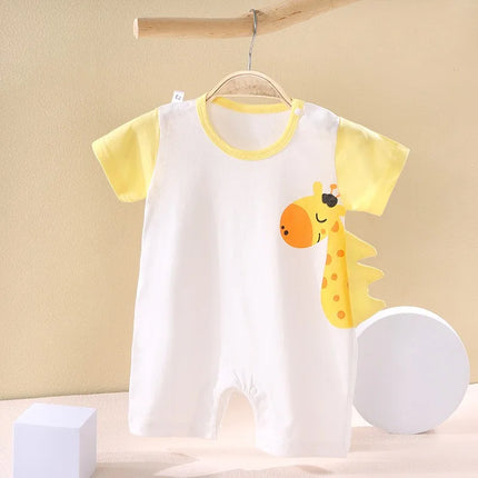 Baby Rompers Cute Cartoon Crocodile Summer Baby Boy Girl Bodysuits Soft Cotton Newborn Clothes Infant Jumpsuit 3 to 24 Months