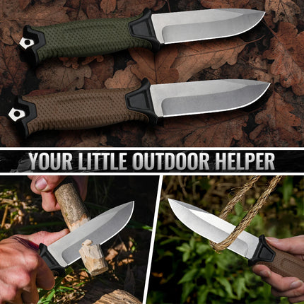 2026 new Outdoor knife camping defense straight knife wilderness survival