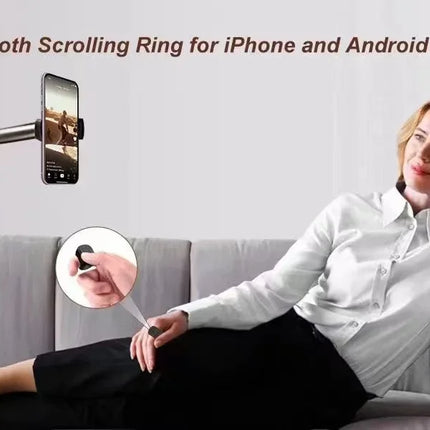 Mobile Phone Video Remote Control Button Mini Fingertip Ring Remote Control Blutooth 5.3 Scrolling Fingertip Controller Page
