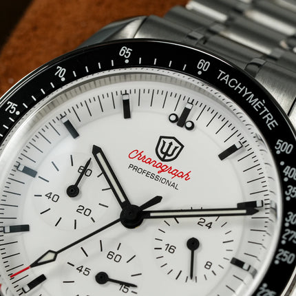 Watchdives WD1860 Sports Chronograph Watches VK63 Quartz Wristwatch Ar Sapphire Bgw9 Stainless Steel 200M Waterproof 40Mm Watch