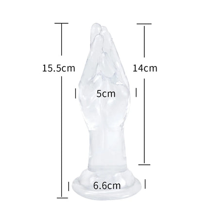 4 Sizes Huge Hands Finger Anal Plug Clear Arm Anus Prostate Massage Big Butt Plug G Spot Masturbation Gay Sex Toys For Women Men