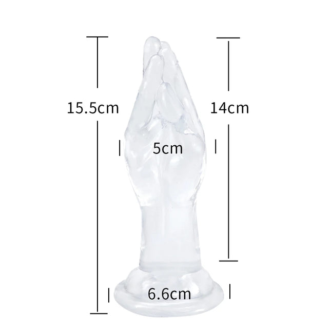 4 Sizes Huge Hands Finger Anal Plug Clear Arm Anus Prostate Massage Big Butt Plug G Spot Masturbation Gay Sex Toys For Women Men