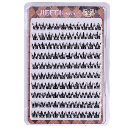 Glue-free Self-adhesive False Eyelashes Voluminous Fluffy Thick Natural Curling W-shaped Sunflower Lash Extension DIY Manga Eyes