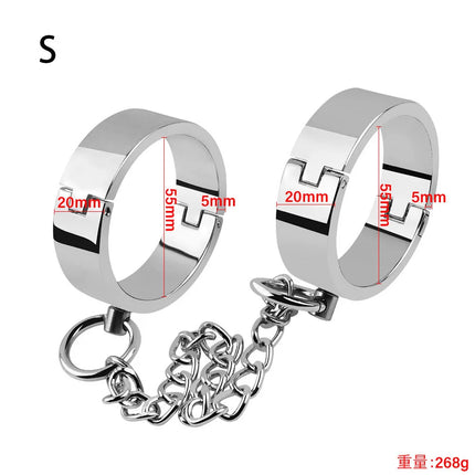 Metal Handcuffs Ankle Cuff Bondage Bracelet Restraints BDSM Adult Game Sex Toys for Couples Erotic Slave Toys Women Men