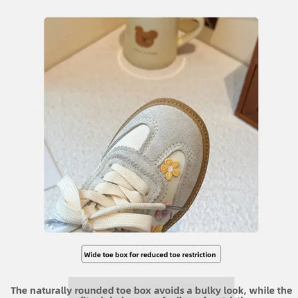 PU Leather Sport Shoes For Children Korean Style Teenager Kid's Sneakers Waterproof Outdoor Girl's Tennis Footwear Casual Shoes