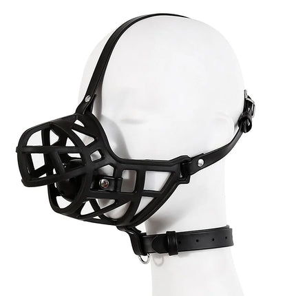 Leather Mask Silicone Mouth Oral Gag Set Head Face Bondage Harness Ball Bite Gag Fetish Restraint Sex Toy Slave Couple Game